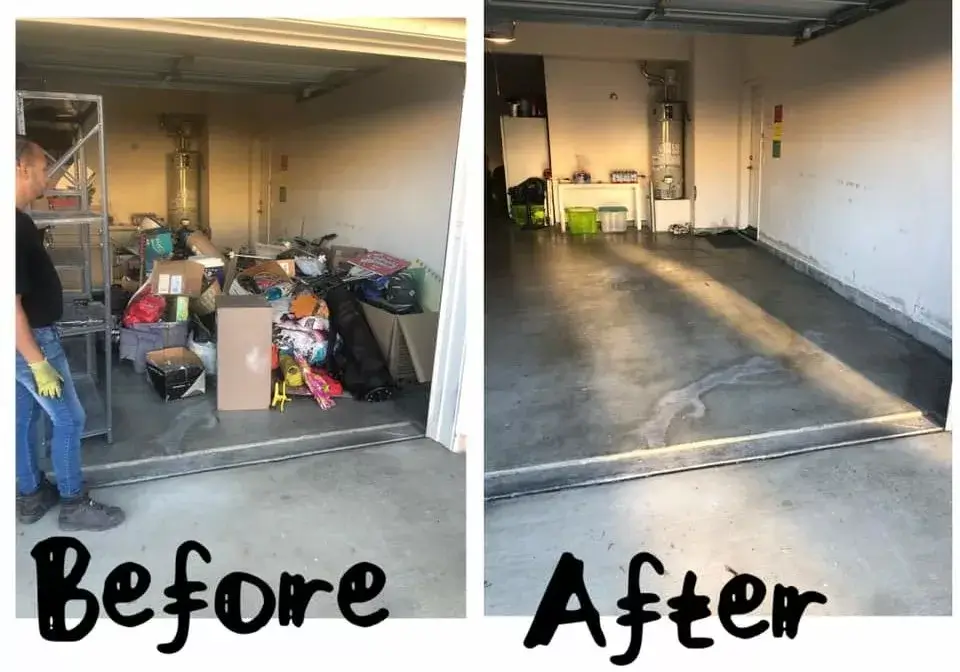 Appliance removal before and after Orange County