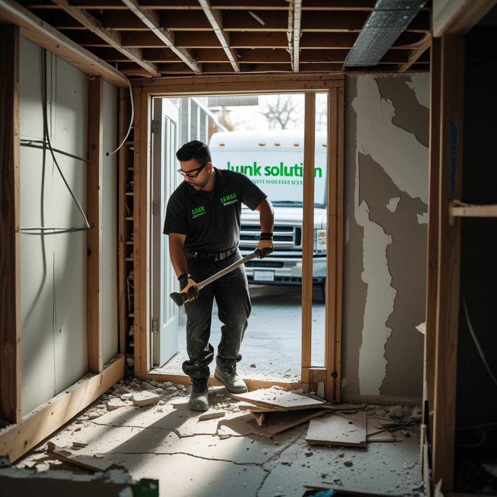 Furniture removal from lower level