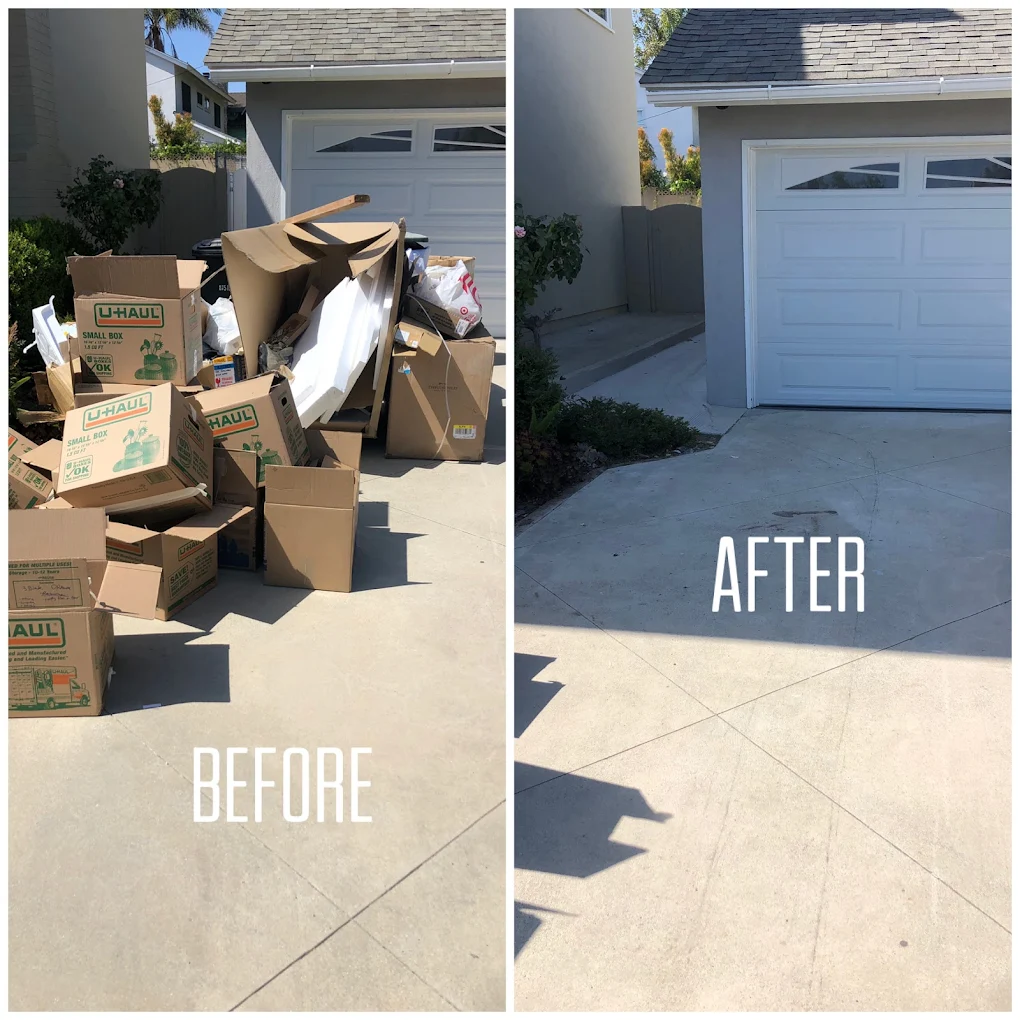 Cardboard Removal Before and After Results
